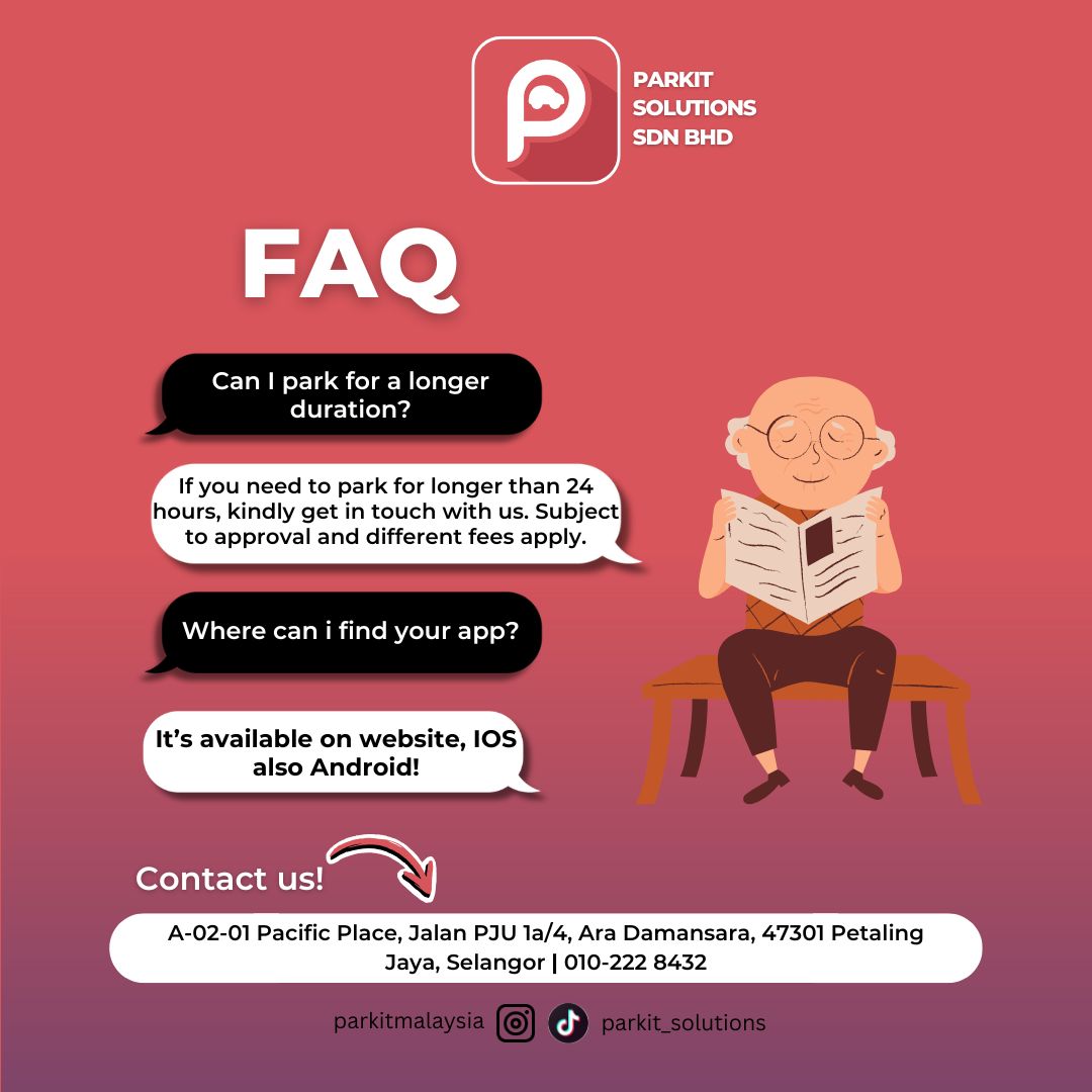 ParkIt FAQ Screen